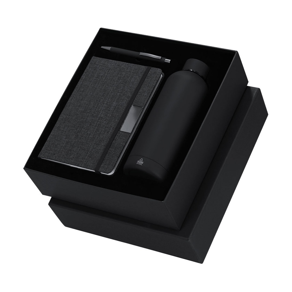 Kit libreta + bolígrafo + squeeze mod. 22366