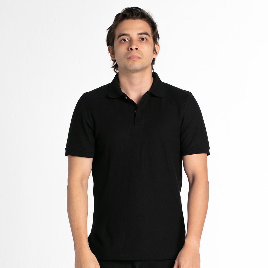 Camisa tipo polo mod.01 color Negro