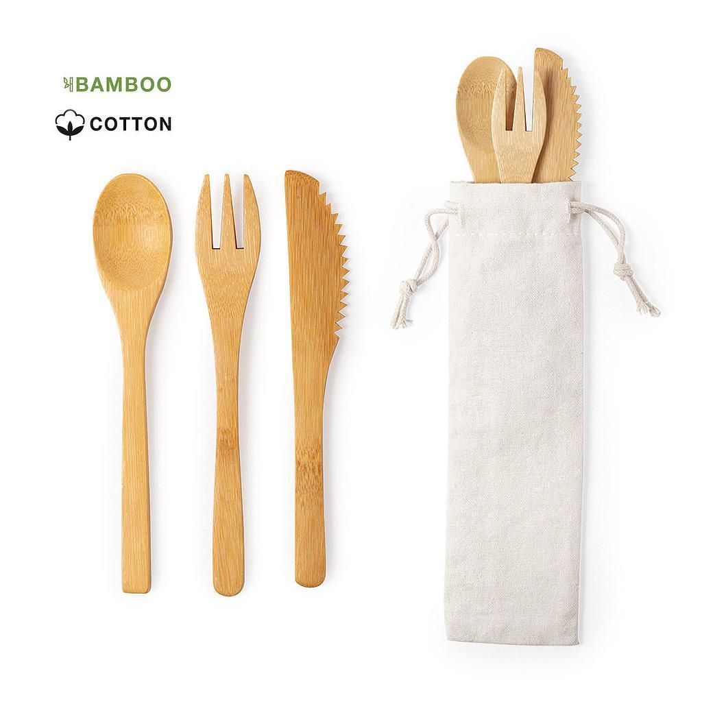 Set de cubiertos Bamboo mod. 6361