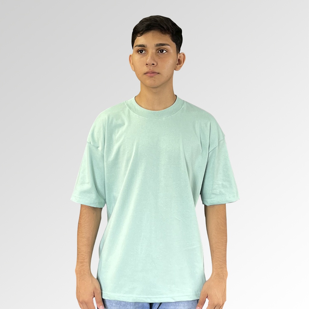 Camiseta mod. 4 Oversize color Verde Menta