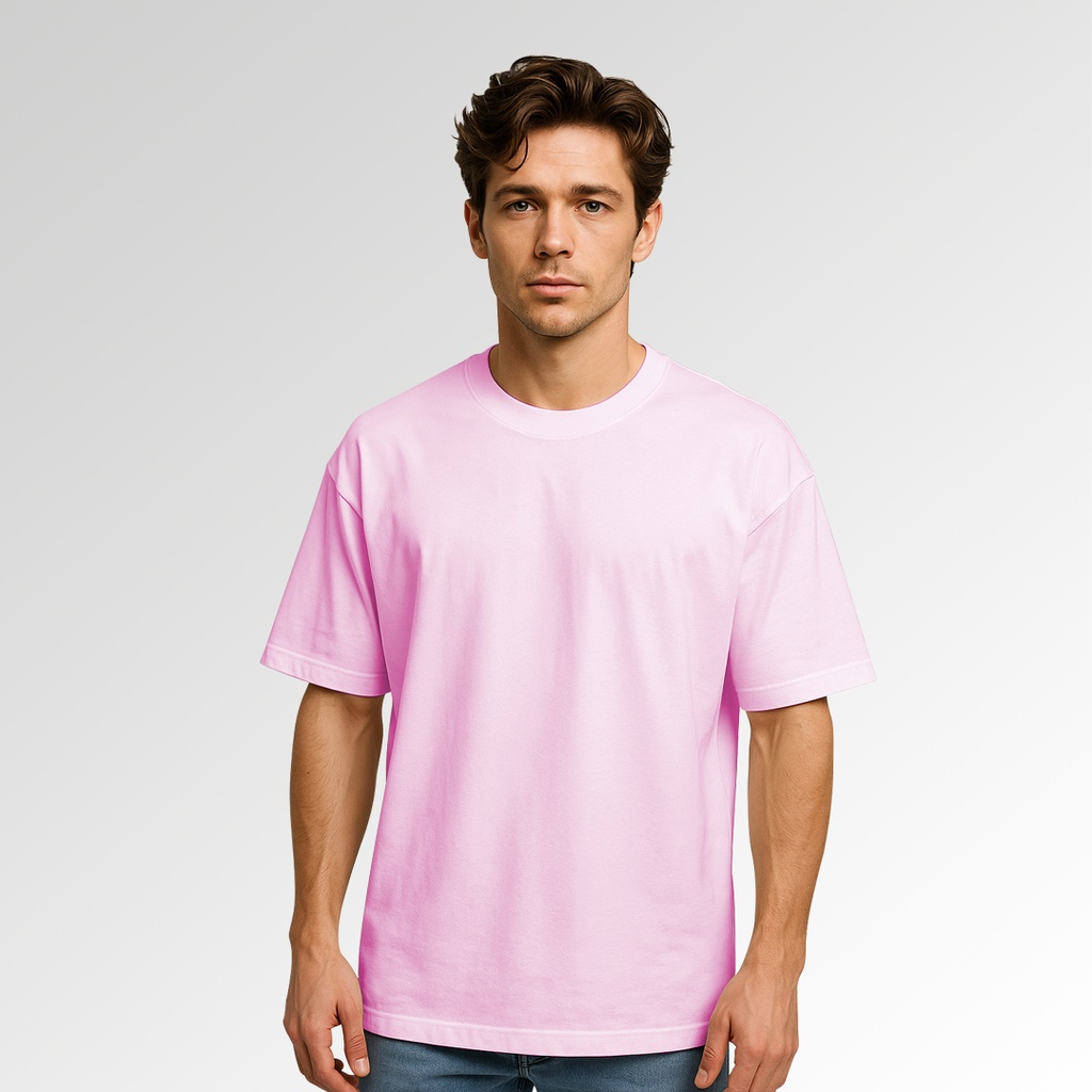 Camiseta mod. 4 Oversize color Rosado