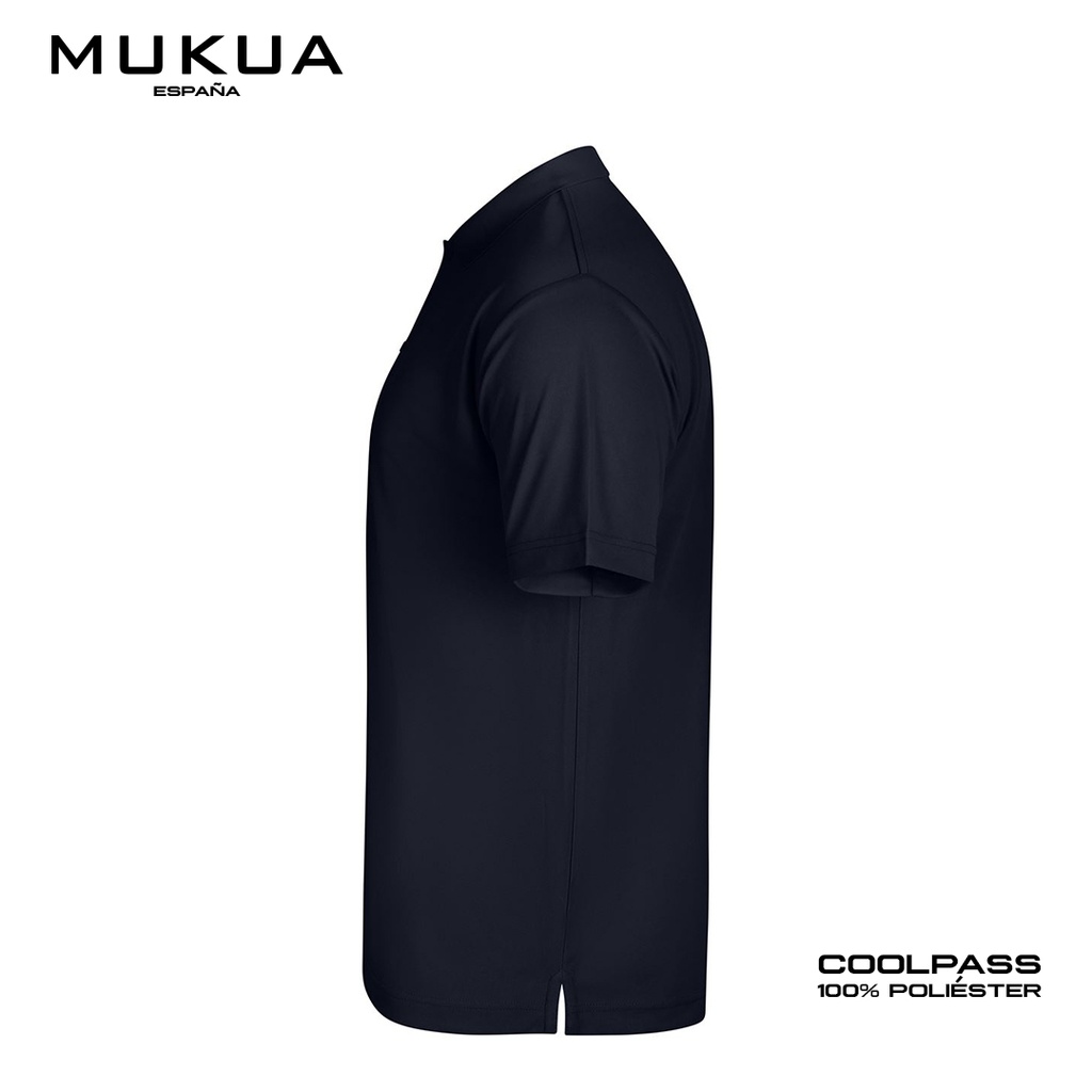 Camisa Tipo Polo Coolpass Mukua Unisex color Azul Navy