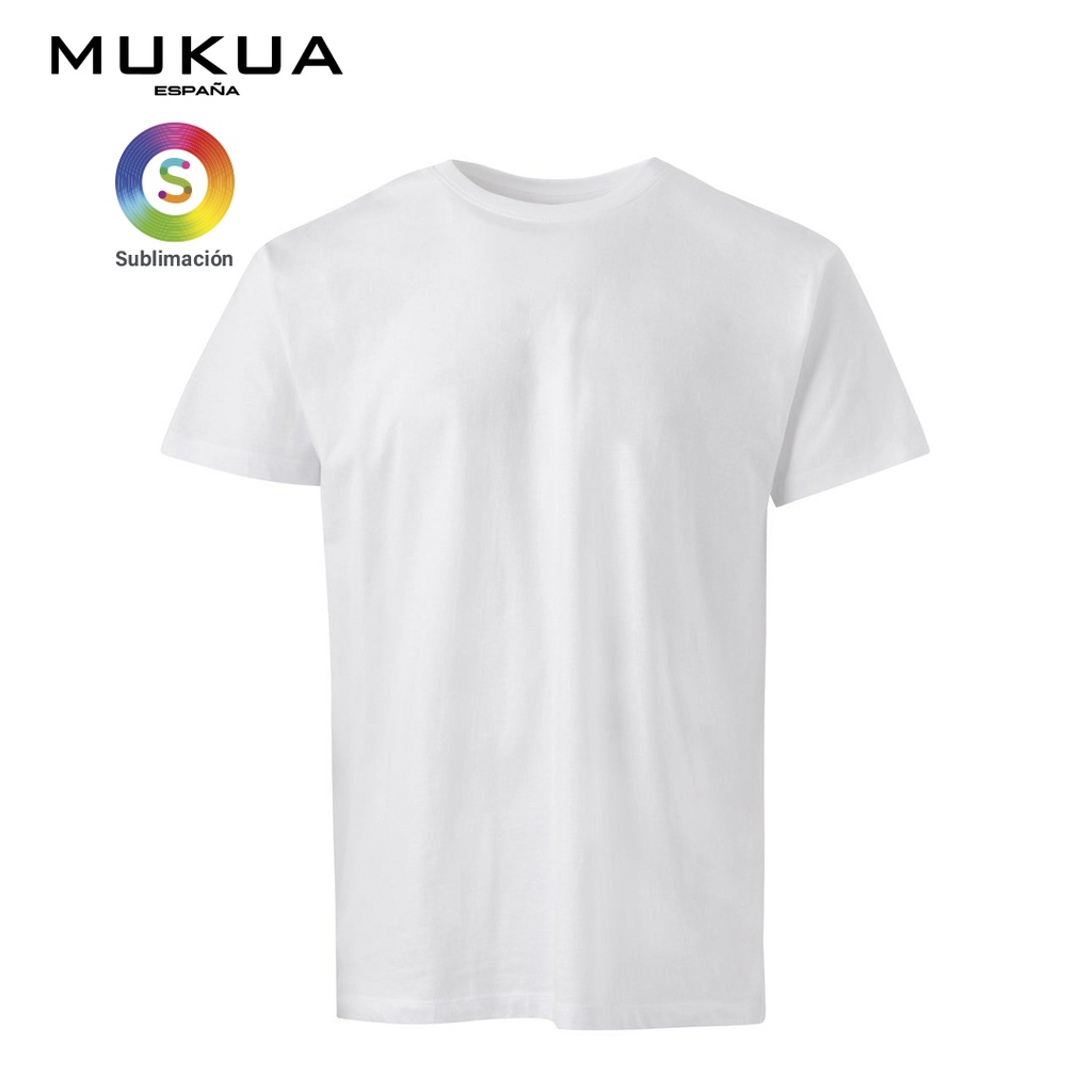 Camiseta de Sublimación Mukua color Blanco