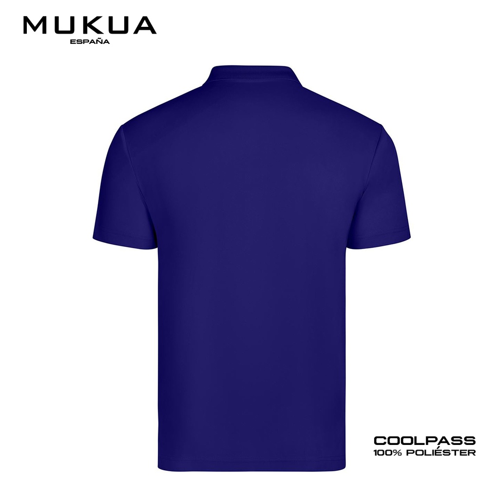 Camisa Tipo Polo Coolpass Mukua Unisex color Azul Royal