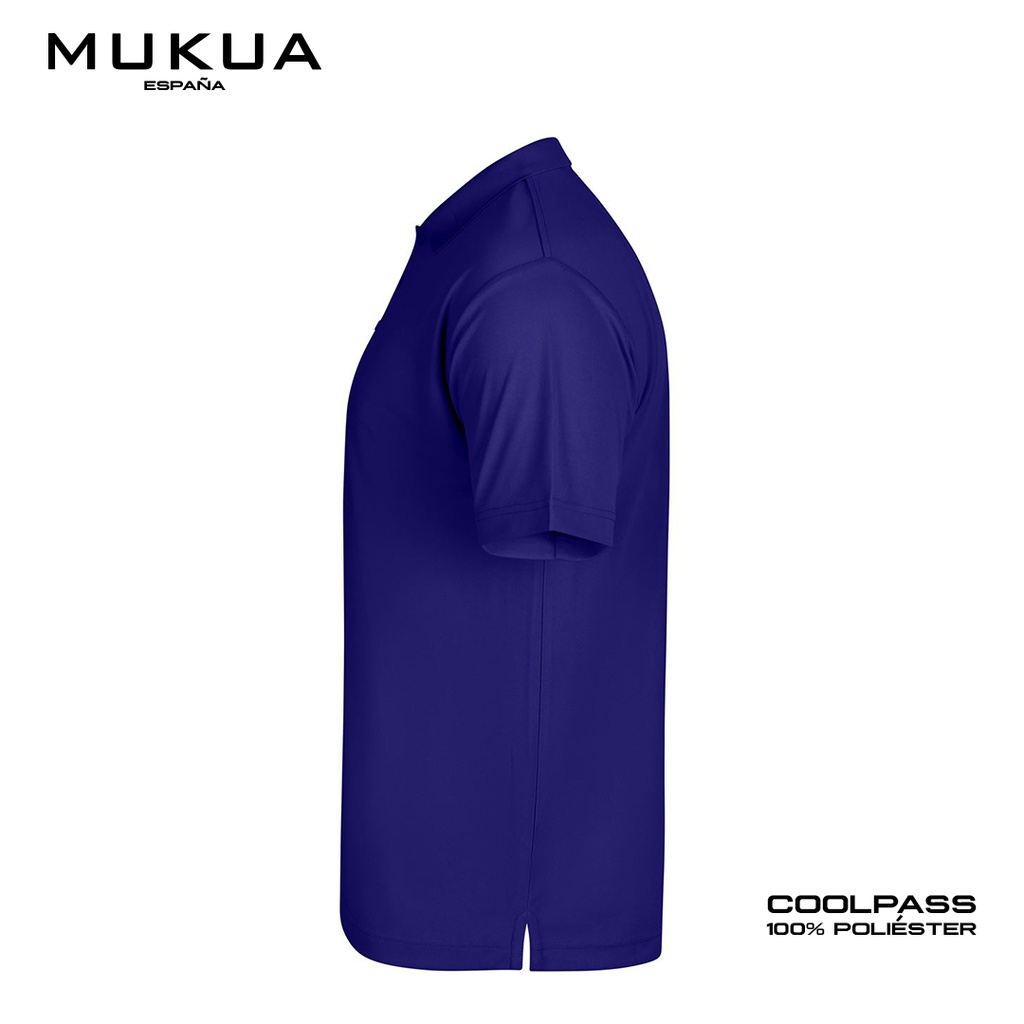 Camisa Tipo Polo Coolpass Mukua Unisex color Azul Royal