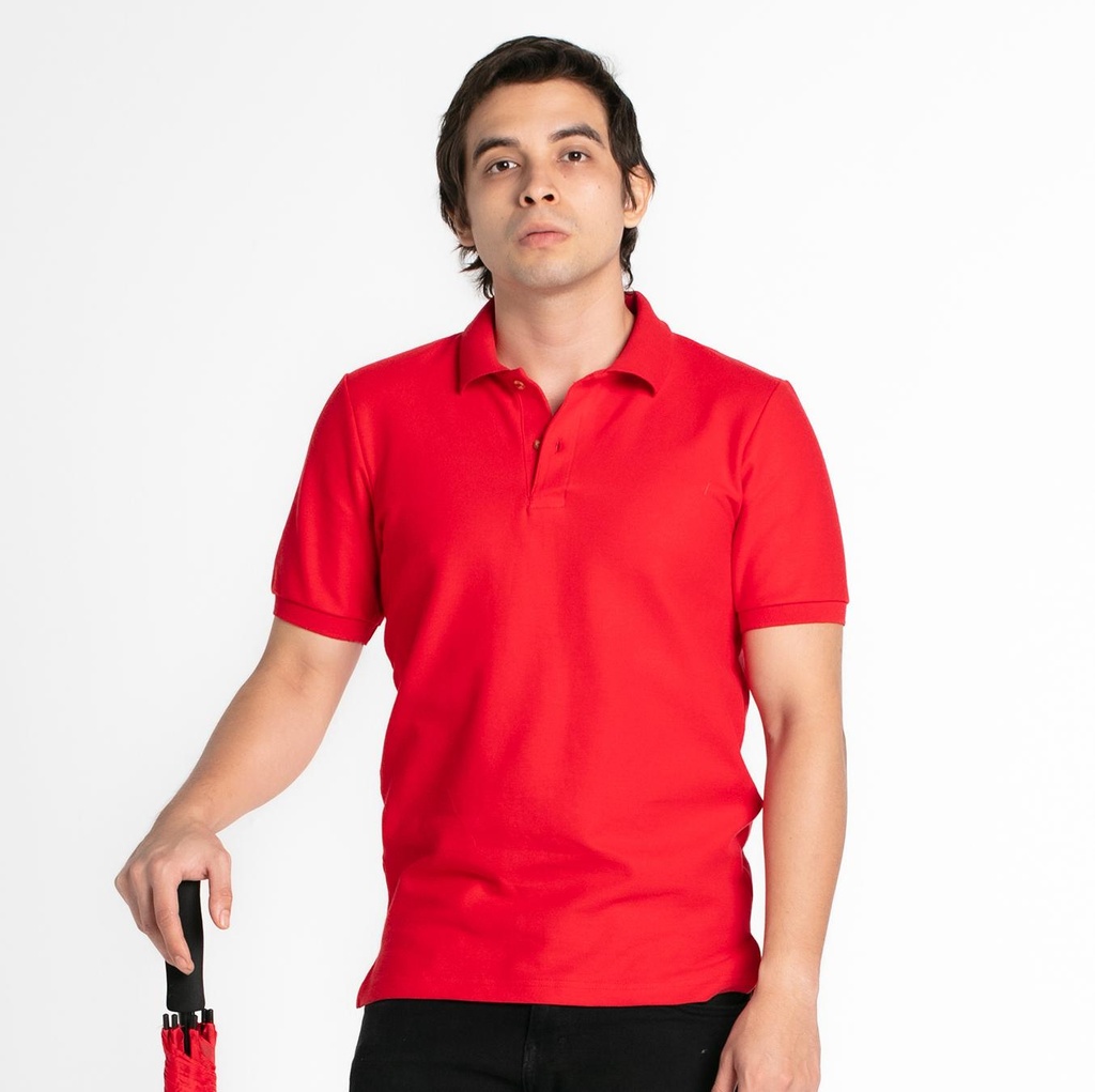 Camisa tipo polo mod.01 color Rojo